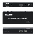 4K/60Hz 60M HDMI KVM Extender with Loop Out